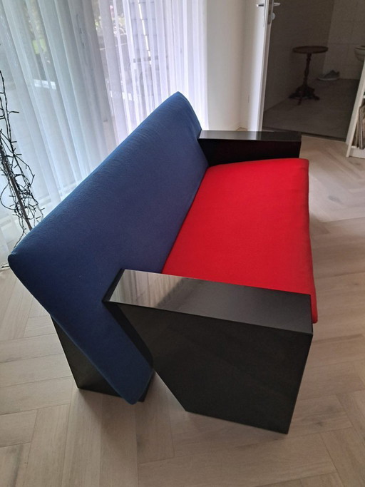 Postmoderne Bank von Peter Van Den Ham – 2 zitsbanken, Wood