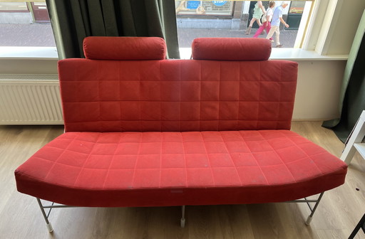 Leolux Volare Red - Free Pickup / Shipment Not Possible – 2 zitsbanken, Textile, Metal