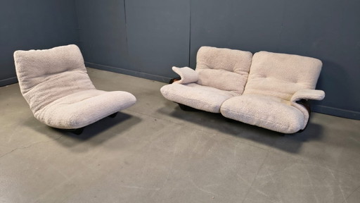 Ensemble canapé Marsala de Michel Ducaroy pour Ligne Roset, années 1970