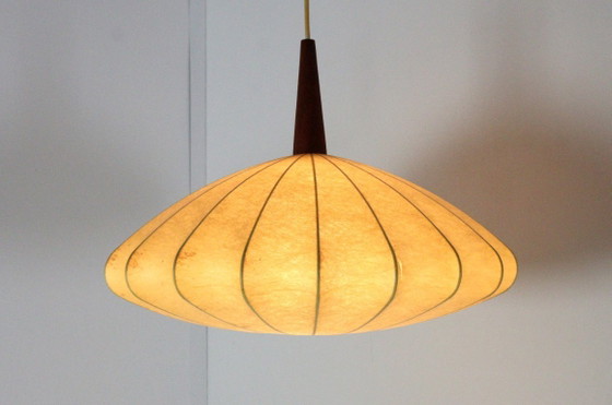 Vintage Cocoon Ufo Hanglamp – Hanglampen, Wood (photo 4 of 15)