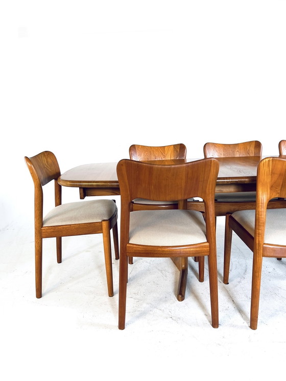Image 1 of Alter ausziehbarer dänischer Esstisch, Skovby Møbelfabrik '70
