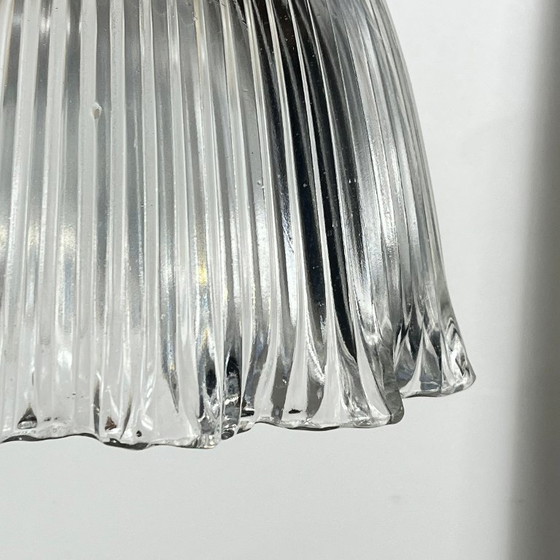 Lampada a Sospensione Industriale Holophane con Globo in Vetro Prismatico – Lampade a sospensione, Glass (photo 4 of 10)