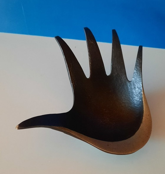 Image 1 of Posacenere d'epoca - Walter Bosse - Herta Baller - Ottone massiccio lucido antico - 1950-1960