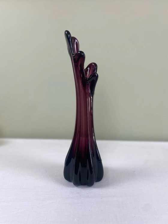 Vintage five-finger vase – Crystal, Glass (photo 4 of 10)