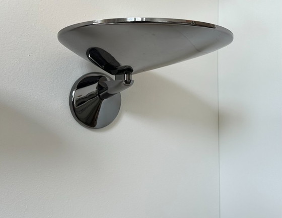 Image 1 of Coppia di applique vintage, metallo cromato, Italia 1970