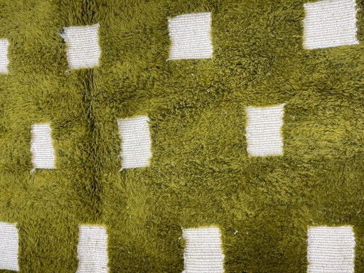 Tapis En Laine Pure Naturelle Vert Et Blanc Traditionnelle 200x300 Cm – Ahrend, vloerkleden en tapijten, Wool (photo 2 of 10)