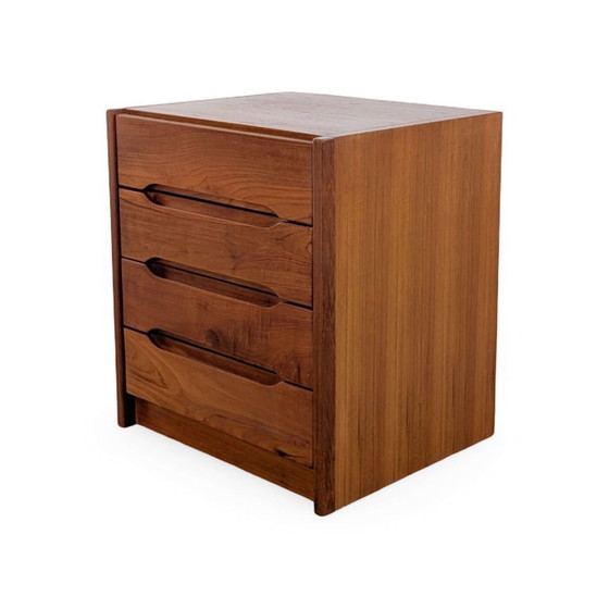 Midcentury Chest of drawers EW Bach Teak Nightstand Side table MCM 2, Wood, Brown (photo 4 of 9)
