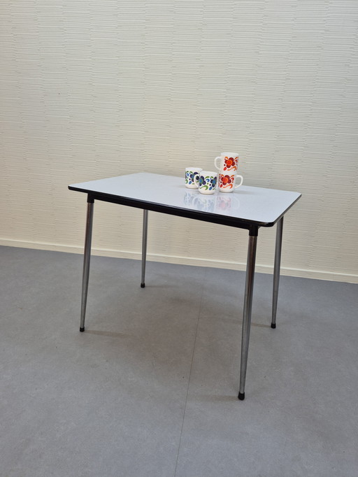Brabantia dining table. Vintage Formica kitchen table.