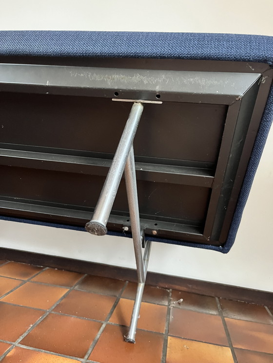 Image 1 of Gispen 2-zitsbank vintage model 1720 metalen frame van Andre Robert cordemeyer 