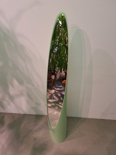 Image 1 of Sage green Unghia Nail Lipstick floor mirror, 2000s