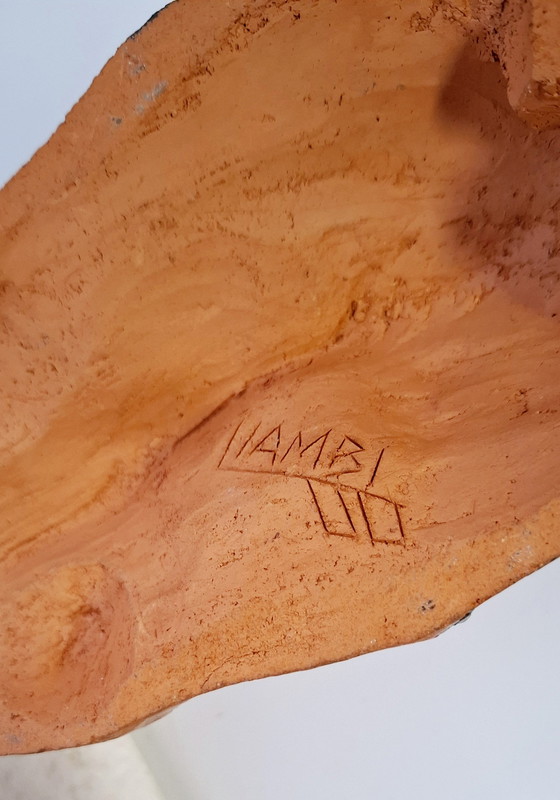 Image 1 of Masque africain en céramique