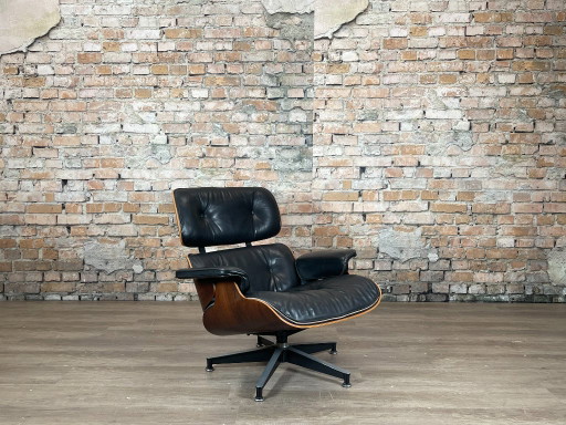 Herman Miller Eames Lounge Chair – Palissander | Eames – stoelen fauteuils, Leather, Metal