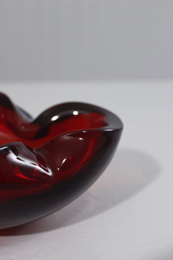 Image 1 of Vintage Murano glazen zaklepel, Toso Barovier-stijl, Italië, jaren 70