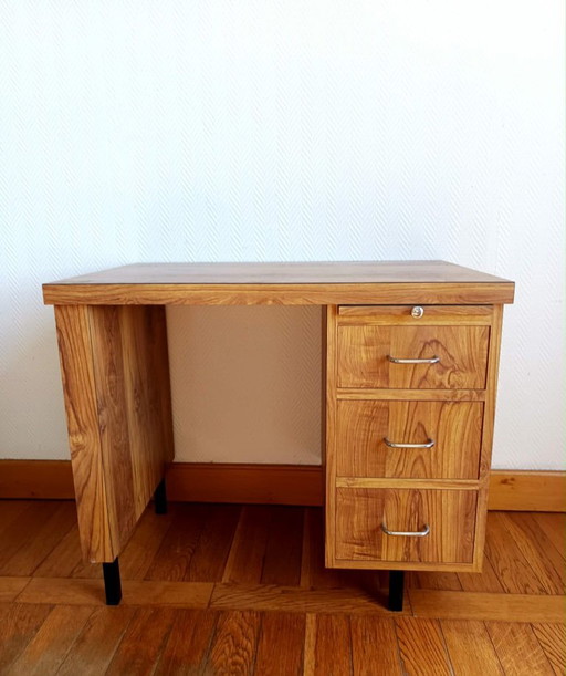 Vintage Demi-Minister Schreibtisch 1970 – bureau, Wood (photo 2 of 6)