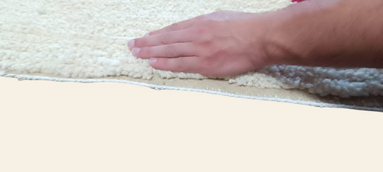 Image 1 of Vintage rug Berber 2x3 wool interior wool rug retro