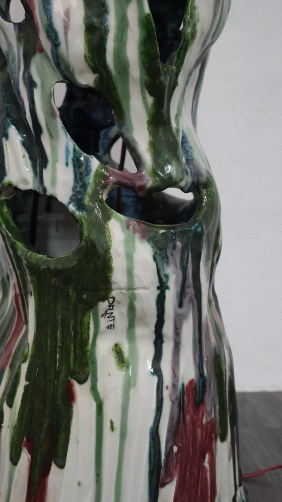 Image 1 of Ernesto Treccani Attr. Tafel- of Staande Lamp Keramisch Design Modern Antiek