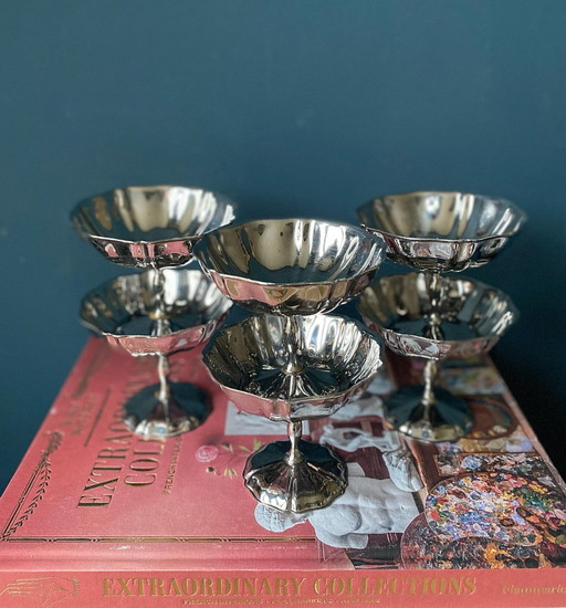 Set of 6 vintage butterfly cups