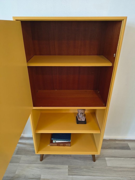 Image 1 of Mid-Century Modern Bookcase – Ochre / Saffron Yellow