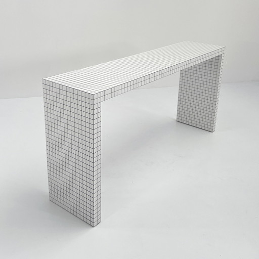 Table console Quaderna par Superstudio pour Zanotta, 1970S