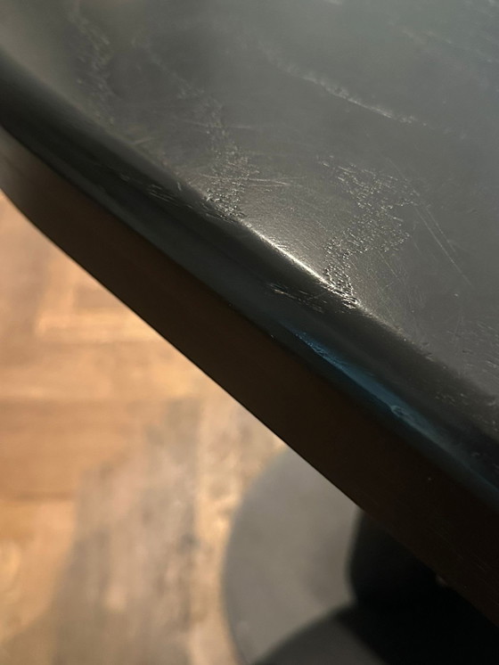 Image 1 of Design barmeubel massief eiken hout en staal 