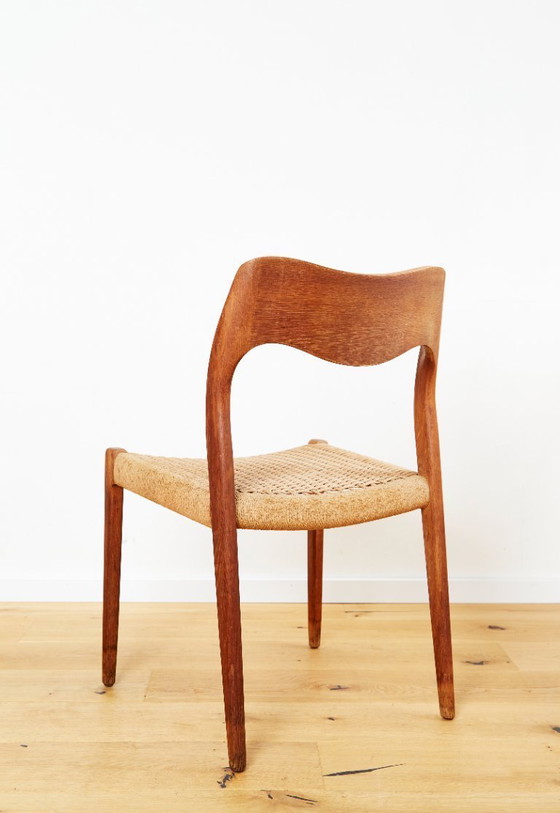 Image 1 of Niels O. Møller eetkamerstoelen nr. 71 voor J. L. Møller, set van 3