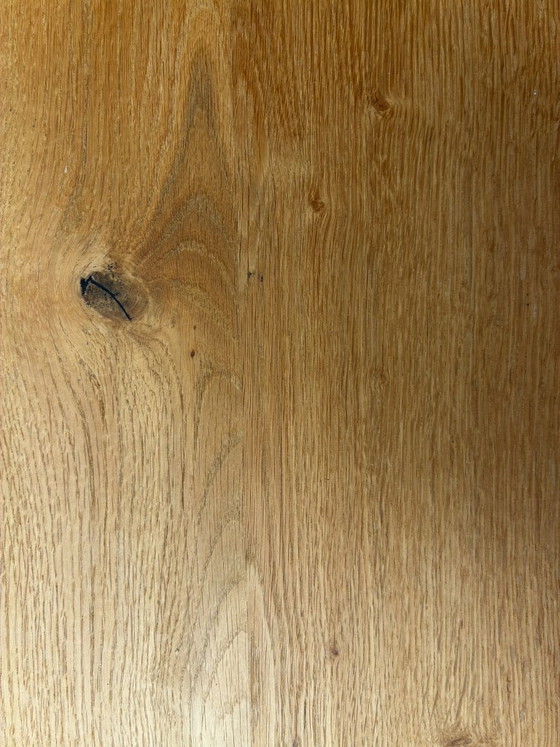 Lourde table de salle à manger ovale en chêne massif - 2.70 m – Tables de salle à manger, Métal, Bois (photo 10 of 14)
