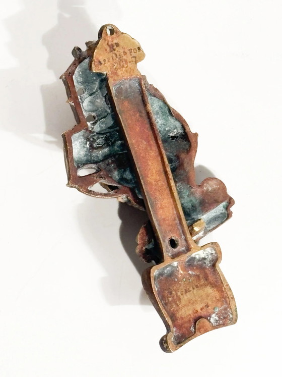 Sculpture murale de voilier en bronze doré des années 1950 – Objets déco (photo 6 of 8)