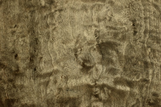 Image 1 of Scandinavian Sideboard in Birch with Hand-Painted Op-Art Pattern, 1960s