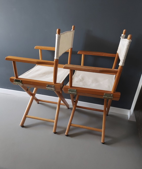 Image 1 of 2 Stuks Vintage Regiseursstoelen Jaren 70