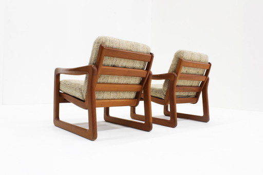 Set Vintage Mid-Century Fauteuils Teak Holstebro Möbelfabrik 1960s