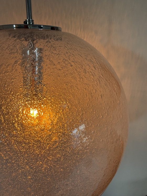 Image 1 of Suspension globe vintage XL, Glashütte Limburg '70