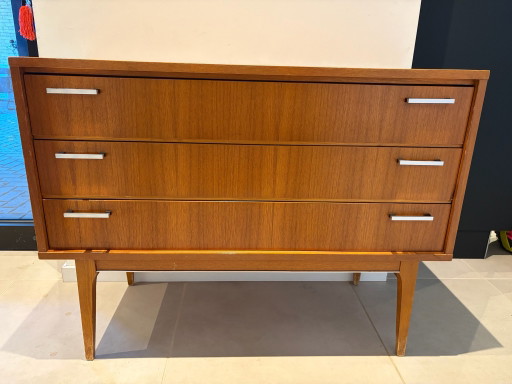 Cómoda Vintage Mid-Century con 3 Cajones | Estilo Años 60