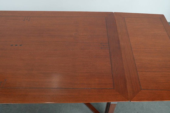 Image 1 of Practical extendable Art Deco design dining table for 6 to 8 people from Schuitema from the Decoforma series