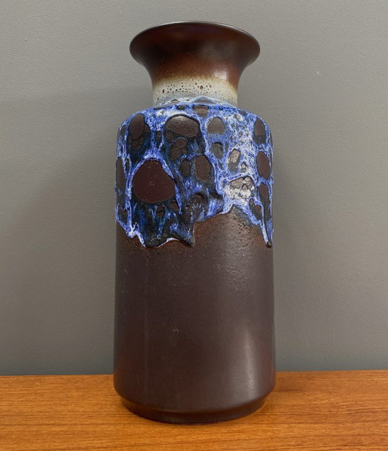 Image 1 of Jasba Vase model N602-1035 black and Blue lava
