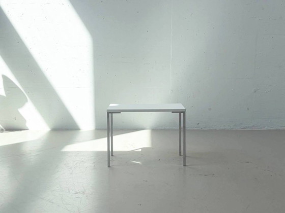 Table d'appoint Victoria vintage avec structure chromée – années 1970/80 – Tables d'appoint, Chrome, Wood (photo 5 of 9)
