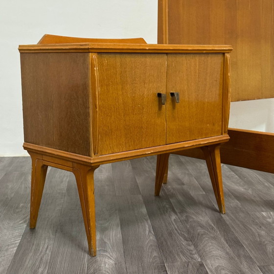 Image 1 of Gio Ponti Attr. Letto Singolo e Comodino Mid-Century Anni 40 Design Modernariato