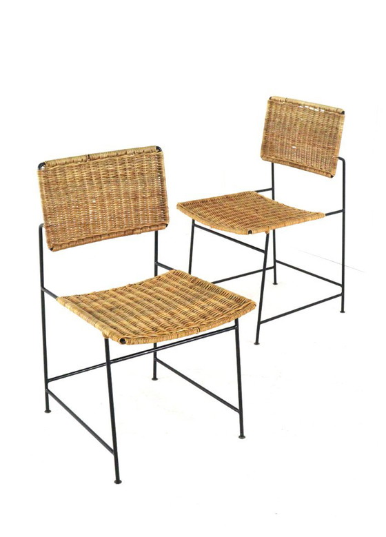 Maria Witzemann For Wilde Und Spieth SW88 Chair | 2 Pieces Available Vintage – Dining chairs, Metal, Wicker (photo 16 of 20)