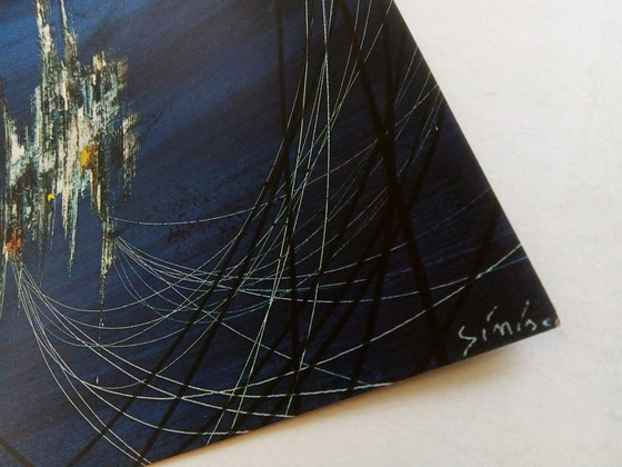 Image 1 of 2x Mario Sinica Italienischer Futurist original Lithographien 1972