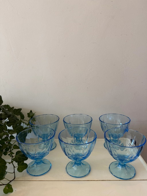 Set of 6 Luminarc coupe glasses
