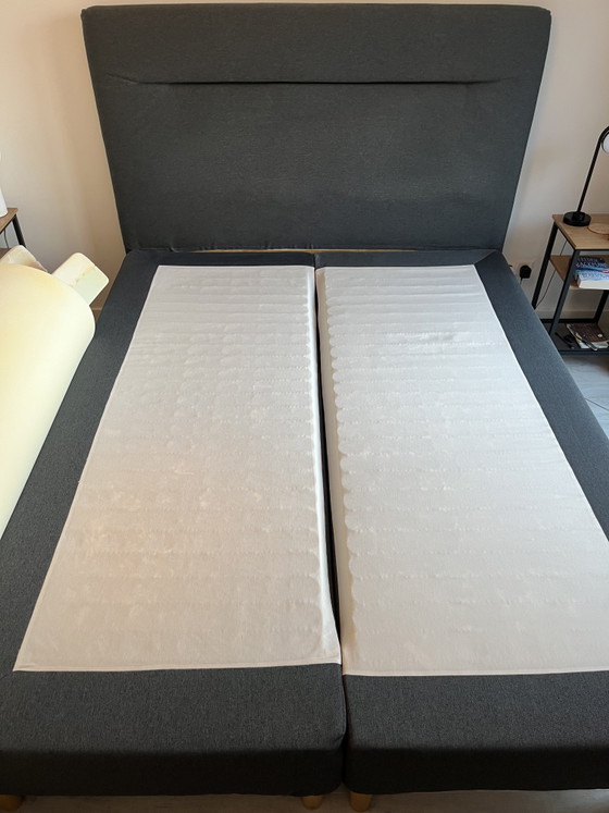Image 1 of IKEA 160x200 Bed Frame + Headboard