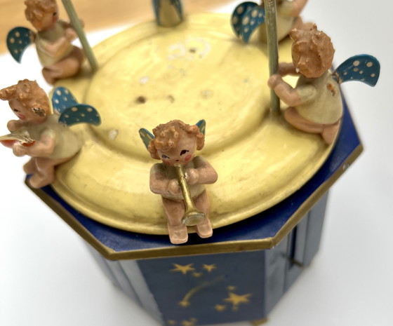 Image 1 of Vintage music box with angels – Thorens musical mechanism – “Silent Night” – Germany, 1950s/60s