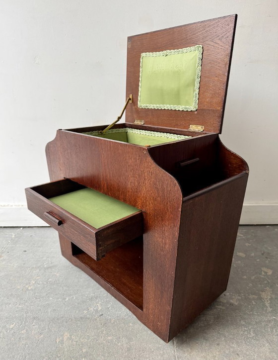 Image 1 of Vintage Sewing Box Side Table