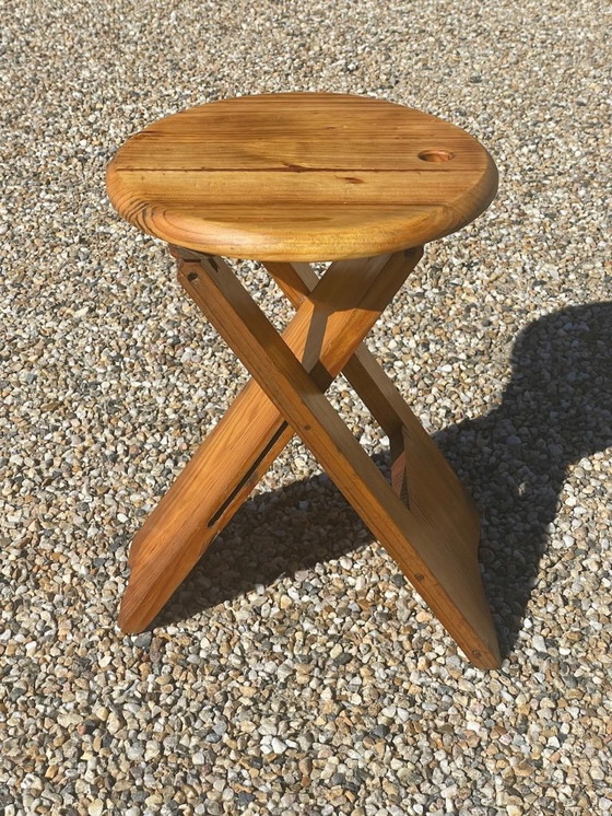 Image 1 of Mid-Century, TS Folding Stool, by Roger Tallon for Sentou, 1970s