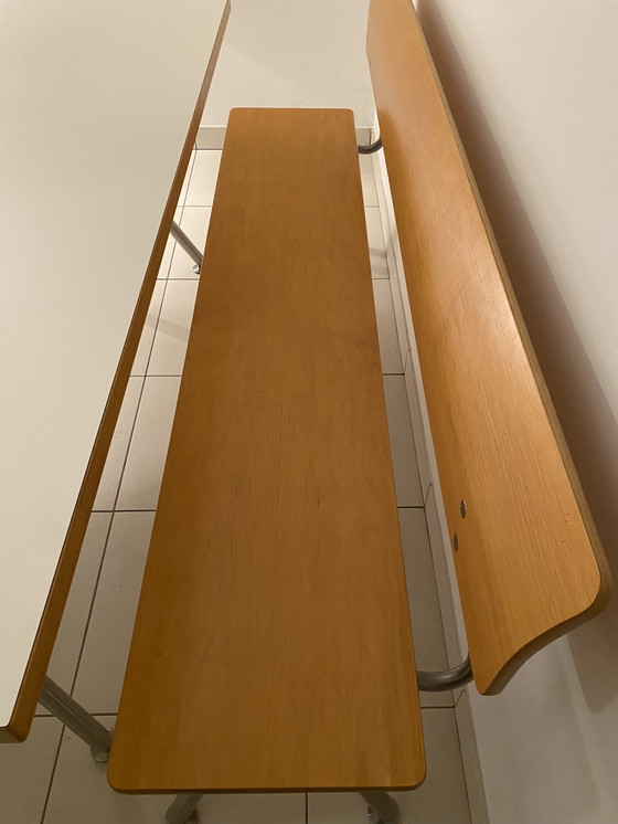 Image 1 of Schicker, minimalistischer Bulthaup-Küchentisch und zwei Bänke