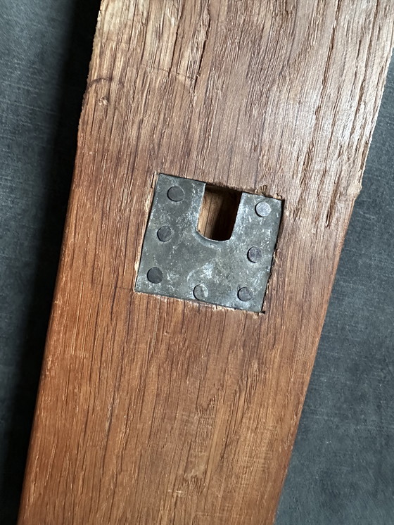 Image 1 of Monumental solid wooden cross – a simple sculptural object with patina