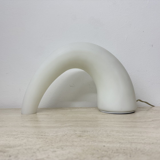 Image 1 of Fontana Arte Thor glass table lamp , 1980s Italy