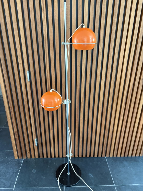 Image 1 of Lampada da terra vintage Gepo arancione