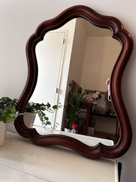 Image 1 of Antique Mahogany Mirror