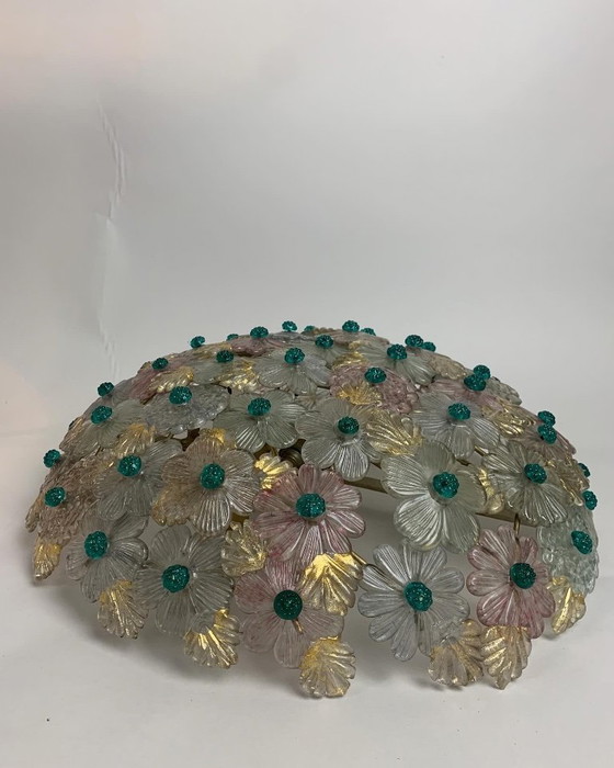 Image 1 of Seguso vetri d’arte pair of flush mount 