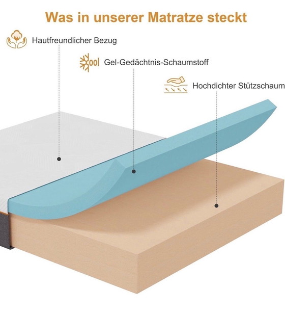 Image 1 of Materasso in schiuma fredda H3 Medium Firm 160x200x24